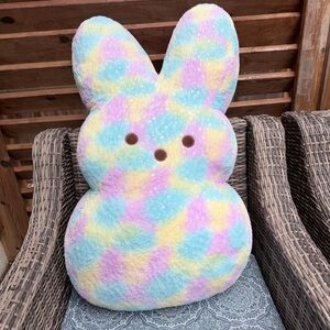 Peeps Jumbo 36” Plush Rainbow Tie-Dye Bunny Stuffed Animal Easter Bunny